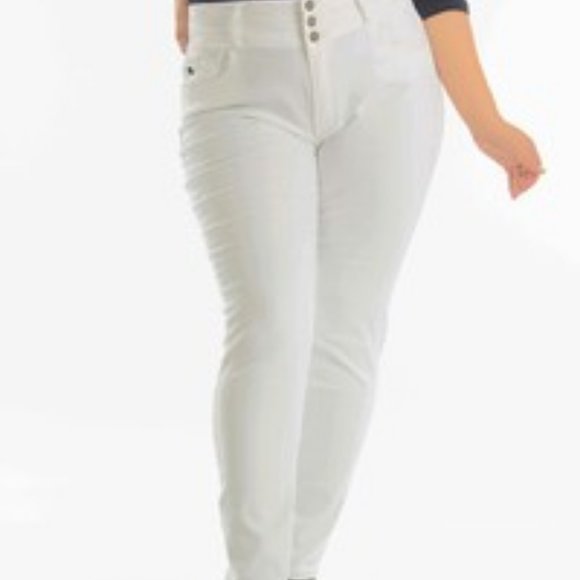 KanCan Denim - White High Rise Skinny Kancan Jeans